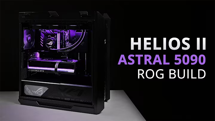 massimillion’s black ROG Helios II PC with purple lighting