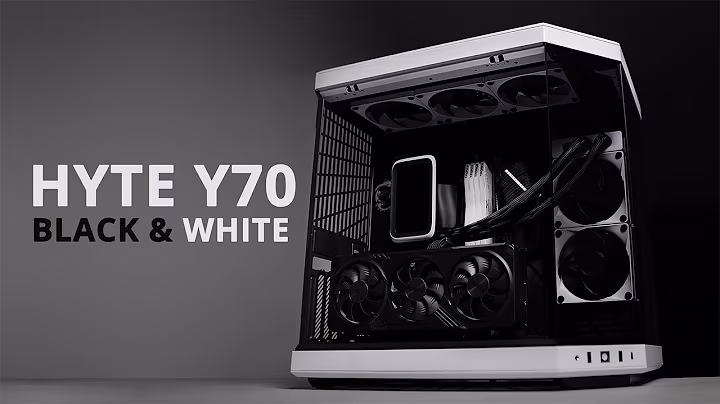 Black and white HYTE Y70 build